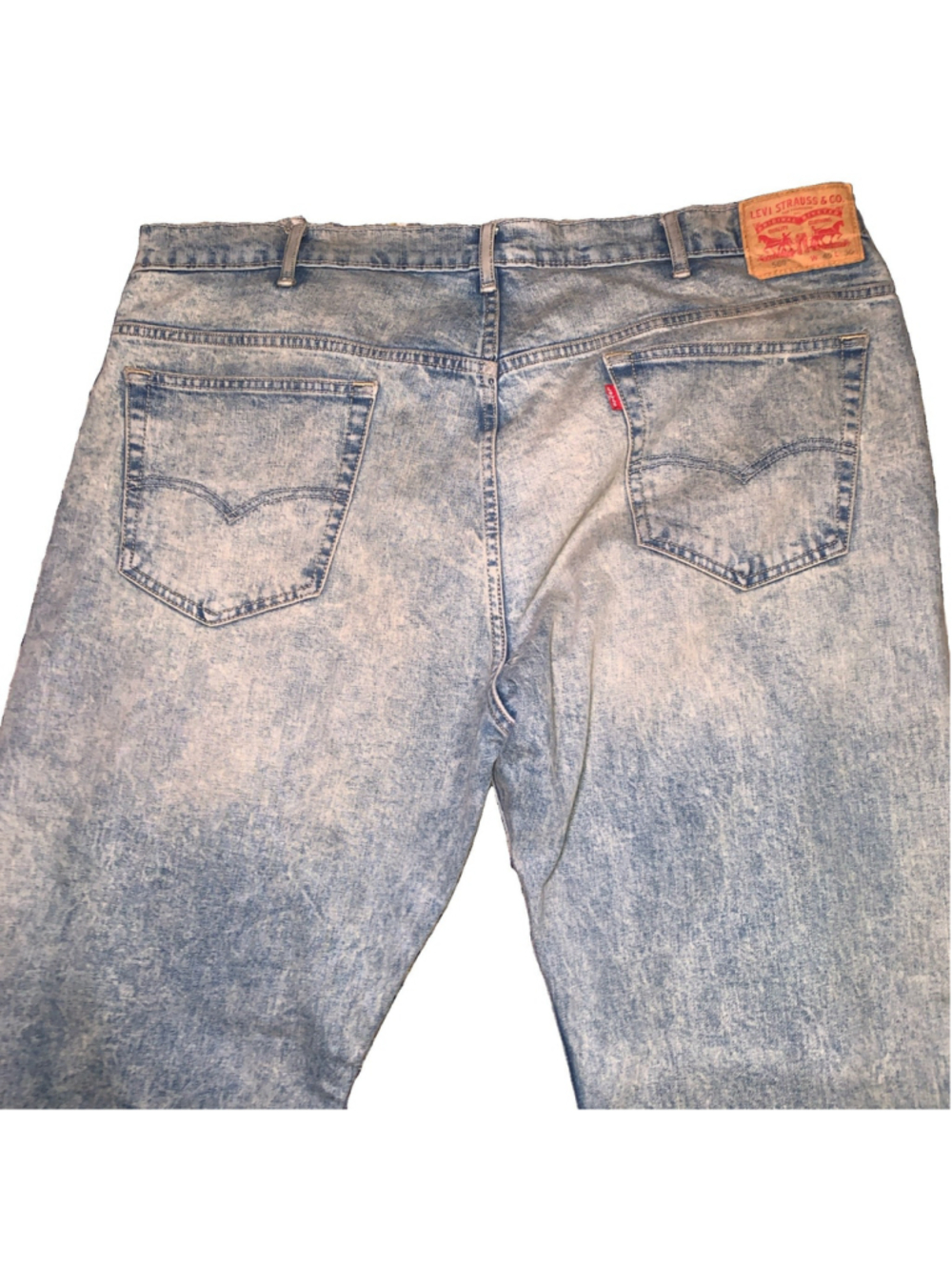 Levi’s 569 Loose Straight Fit Jeans 40x30 Workwear Distressed Light Wash Denim - Picture 14 of 16